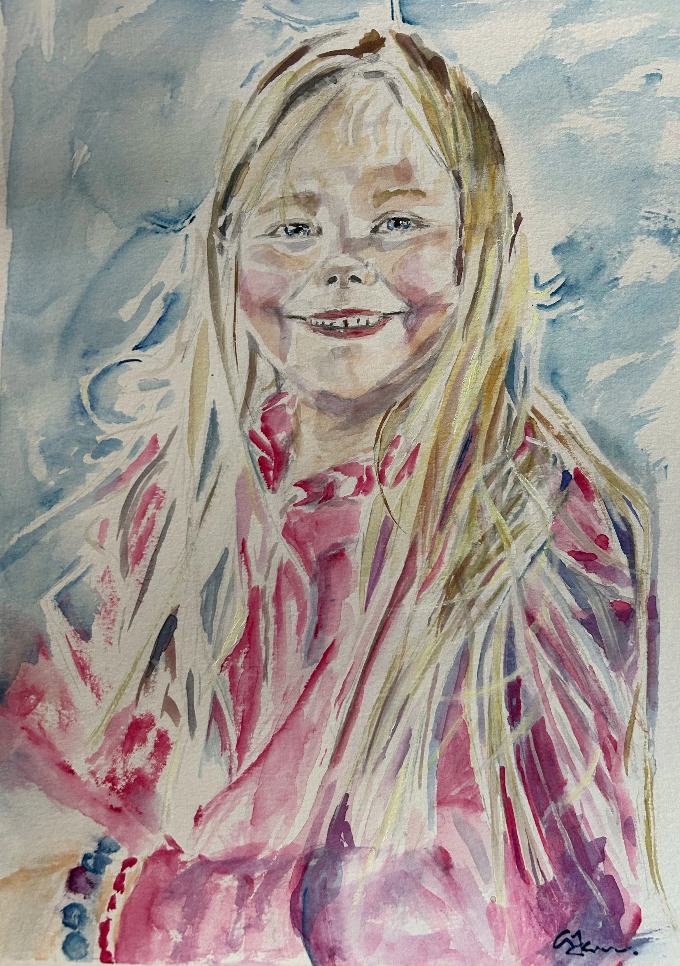 watercolor portrait by request