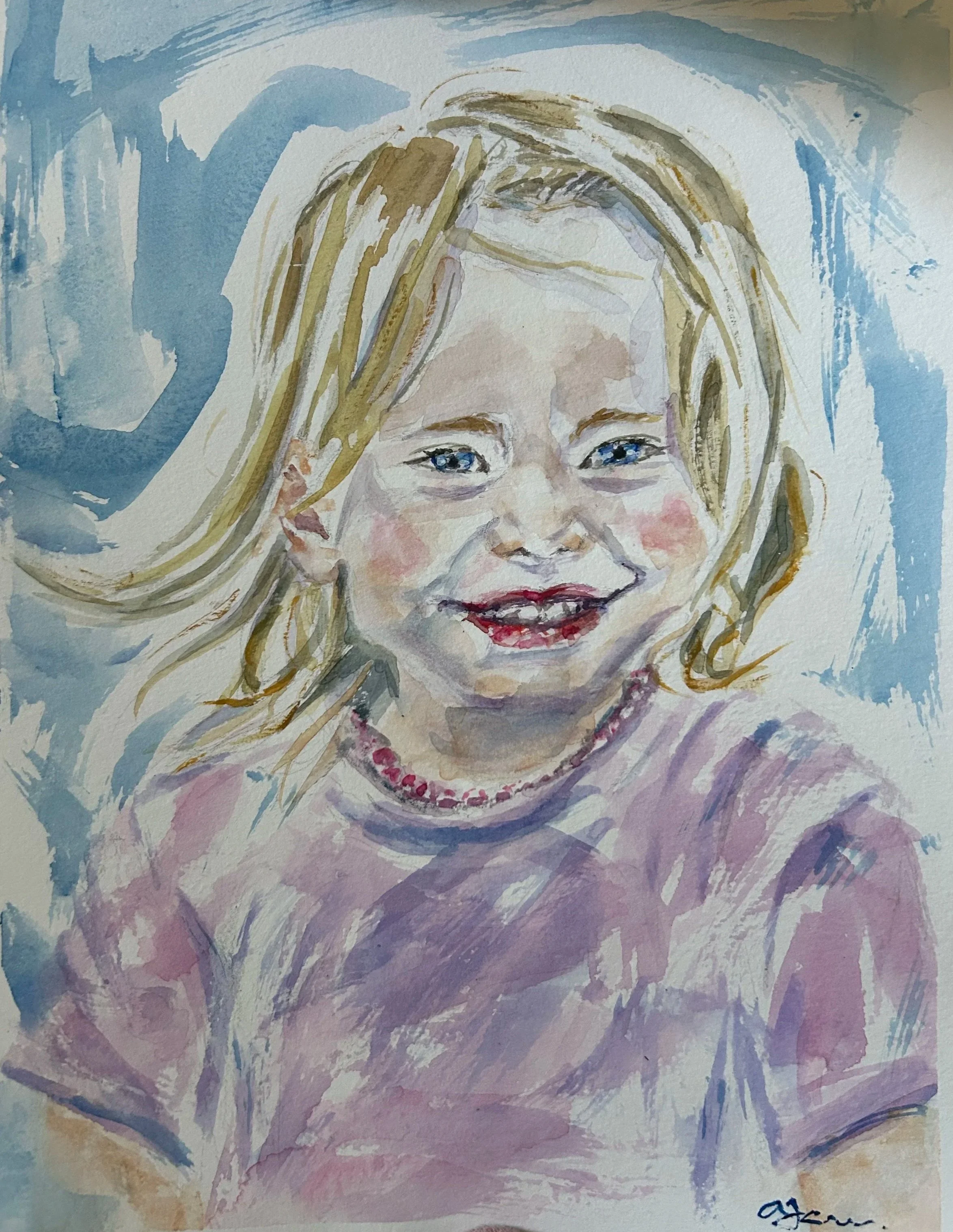 watercolor portrait by request