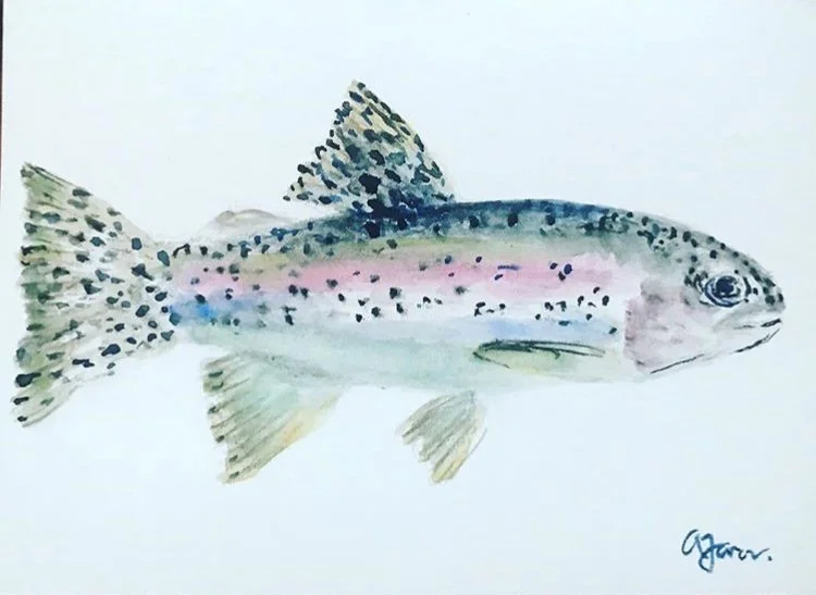 watercolor card

