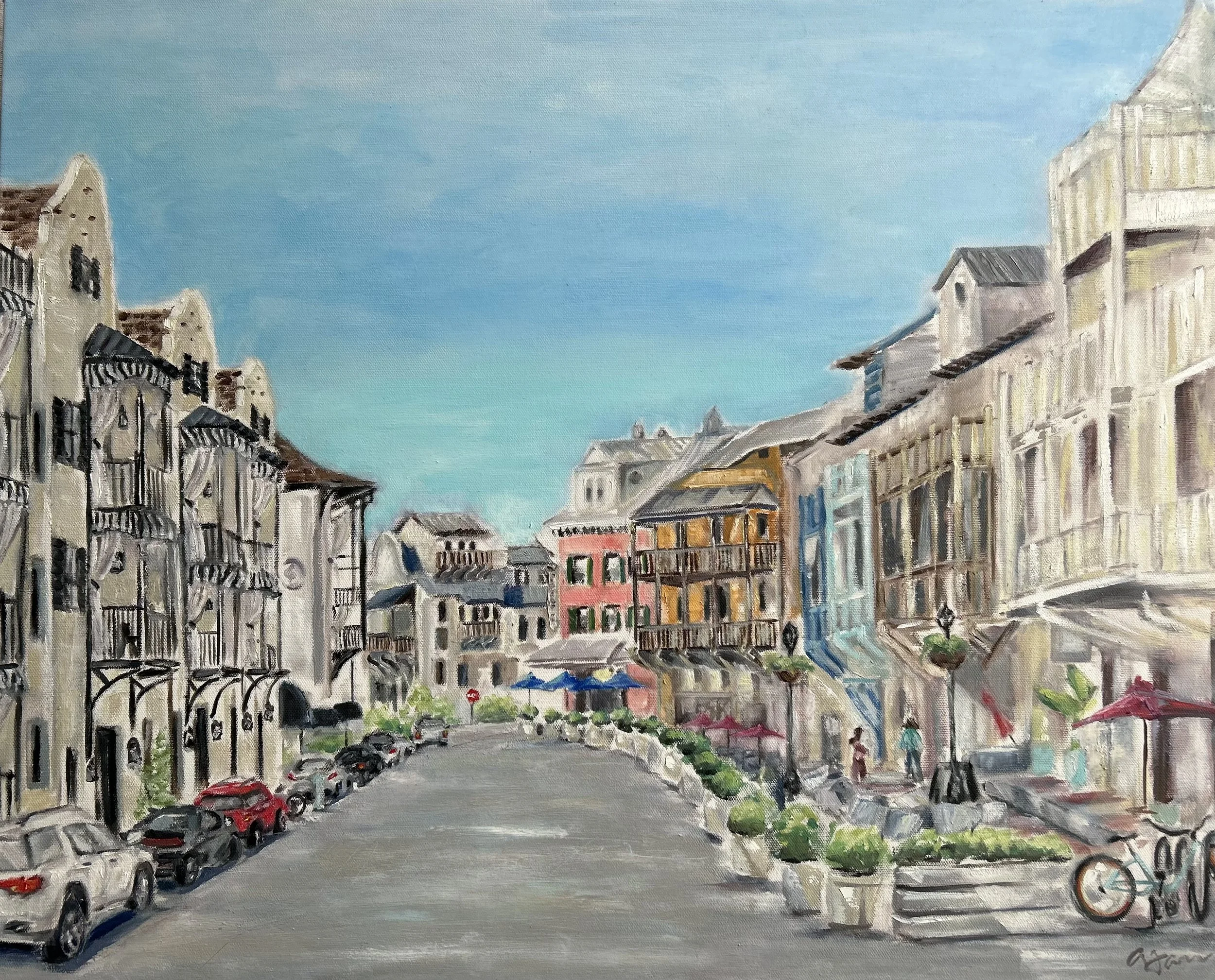 Oil painting_Rosemary Beach Main St.jpg