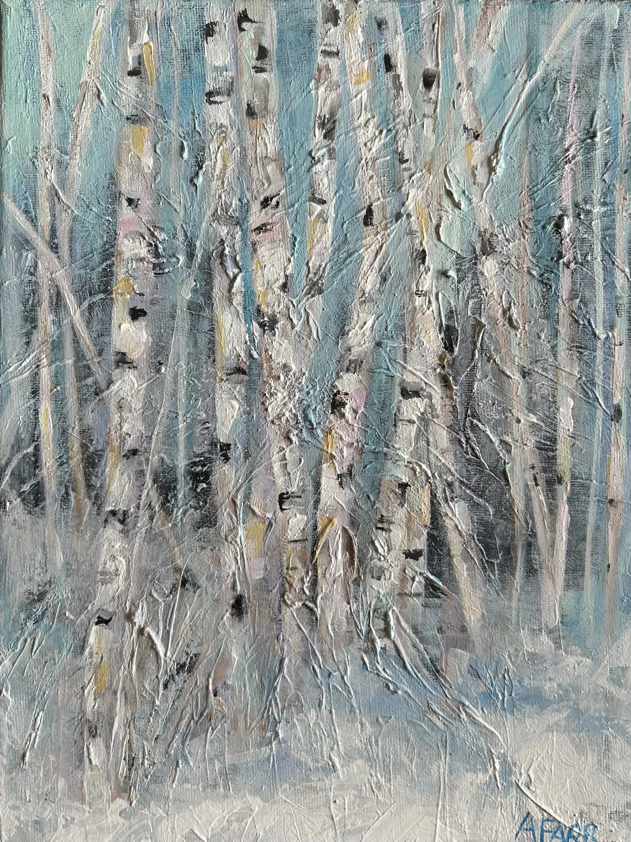 Aspen trees "Enchanted Forest"
oil on canvas
9 x 12