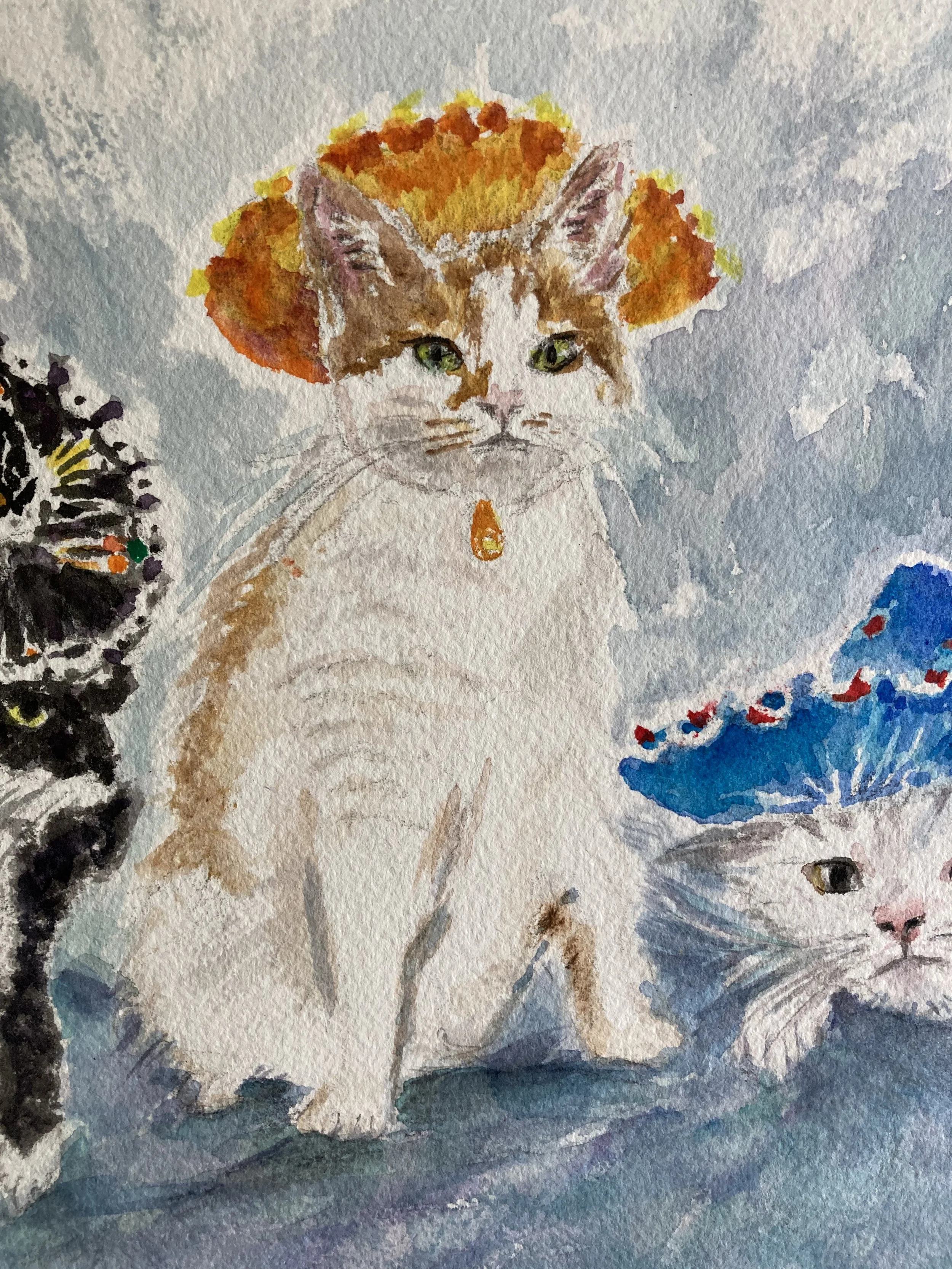 Cats in sombreros
watercolor by request