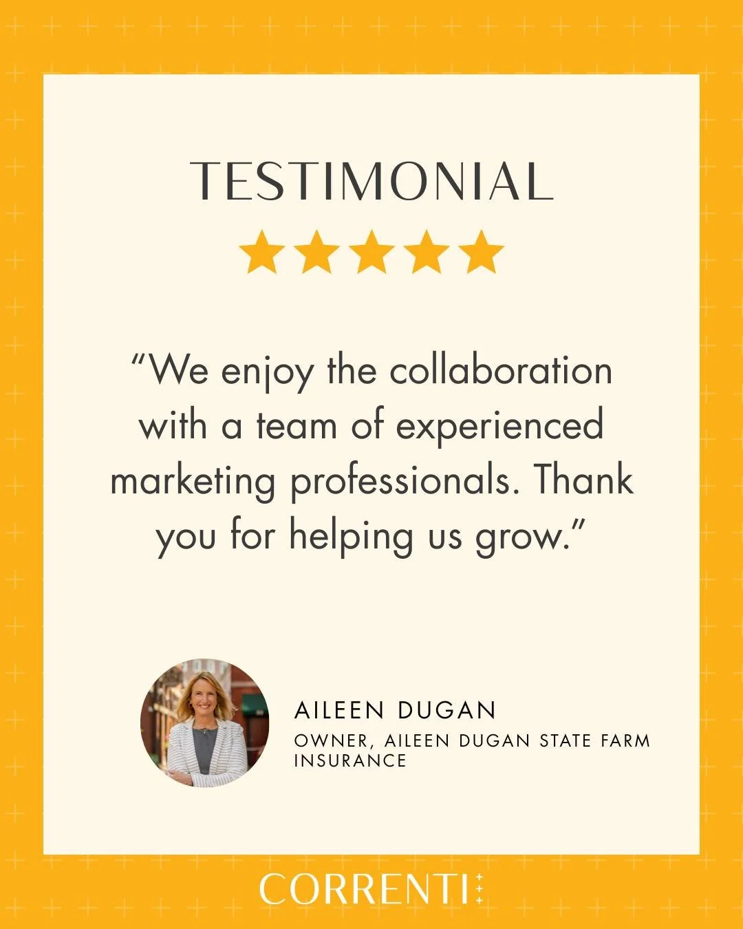 Thank you to Aileen Dugan, Owner of Portsmouth-based @duganstatefarm, for this review! ⭐⭐⭐⭐⭐

&ldquo;We are a very busy small business. We really enjoy working with Michele and her team to create interesting and relevant content for our customers and