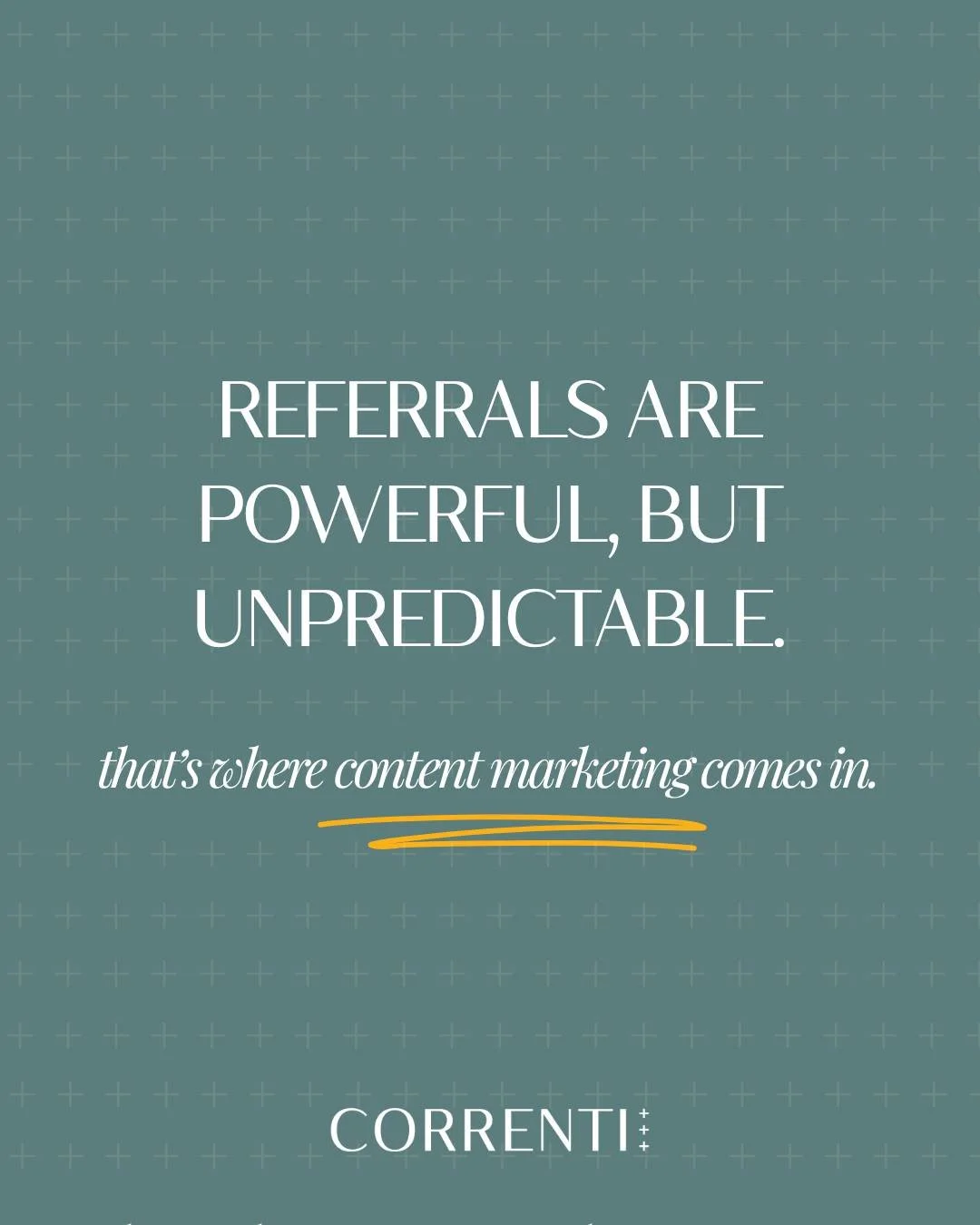 &ldquo;We get all our business from referrals.&rdquo;

We hear this all the time&mdash;and while it&rsquo;s great to have a strong referral network, it&rsquo;s not always reliable.

Referrals are powerful, but they&rsquo;re also unpredictable. You ca