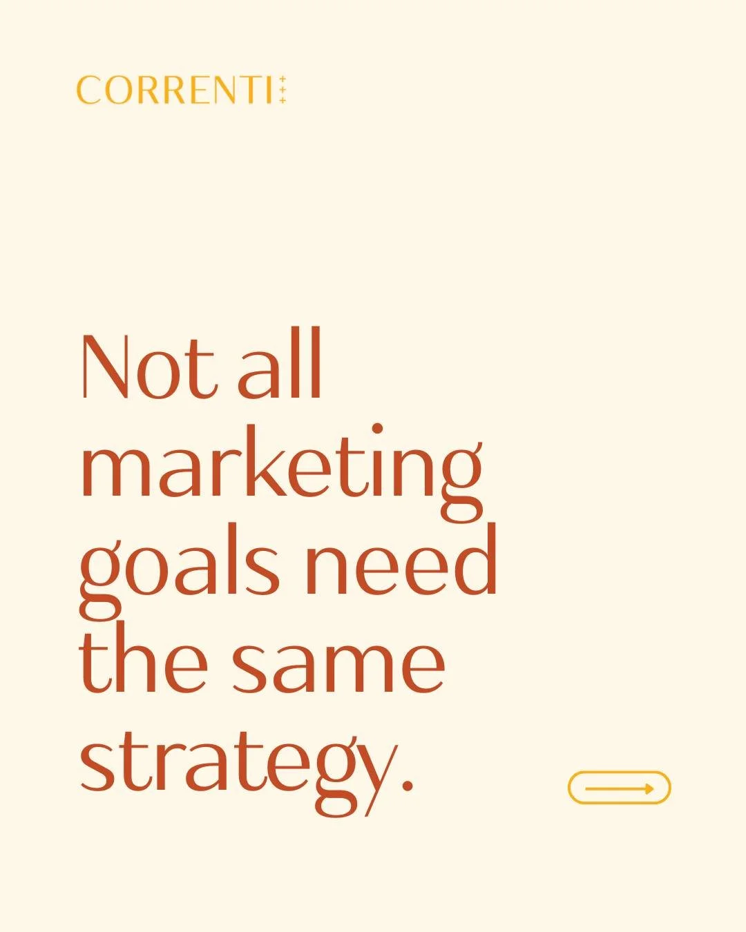 Not all marketing goals are solved the same way. 

Building brand awareness requires different tactics than generating inbound leads. Staying top of mind with referral partners isn't the same as attracting new clients.

If you're clear on what you're