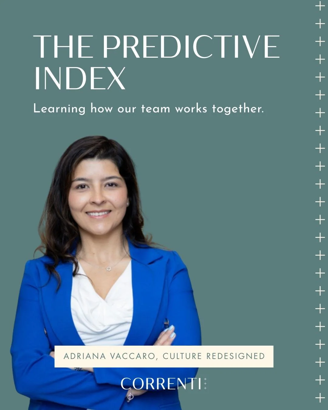 Our team got a fresh perspective on how we work together thanks to an incredible Predictive Index session with Adriana Vaccaro at Culture Redesigned!

One big takeaway: our team is well-rounded, with members in all four quadrants. We naturally balanc