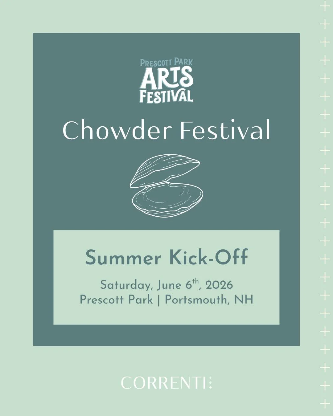 The @prescottparkartsfest's @975wokq Chowder Festival is returning for its 39th year, and it's one of our favorite ways to kick off the season!

We're excited to sponsor the event this year, and we hope to see you there!

This event is a Portsmouth s