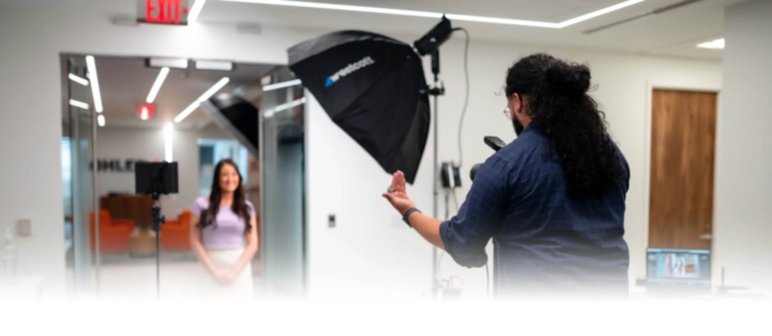 Jorge Amaya photographing on location