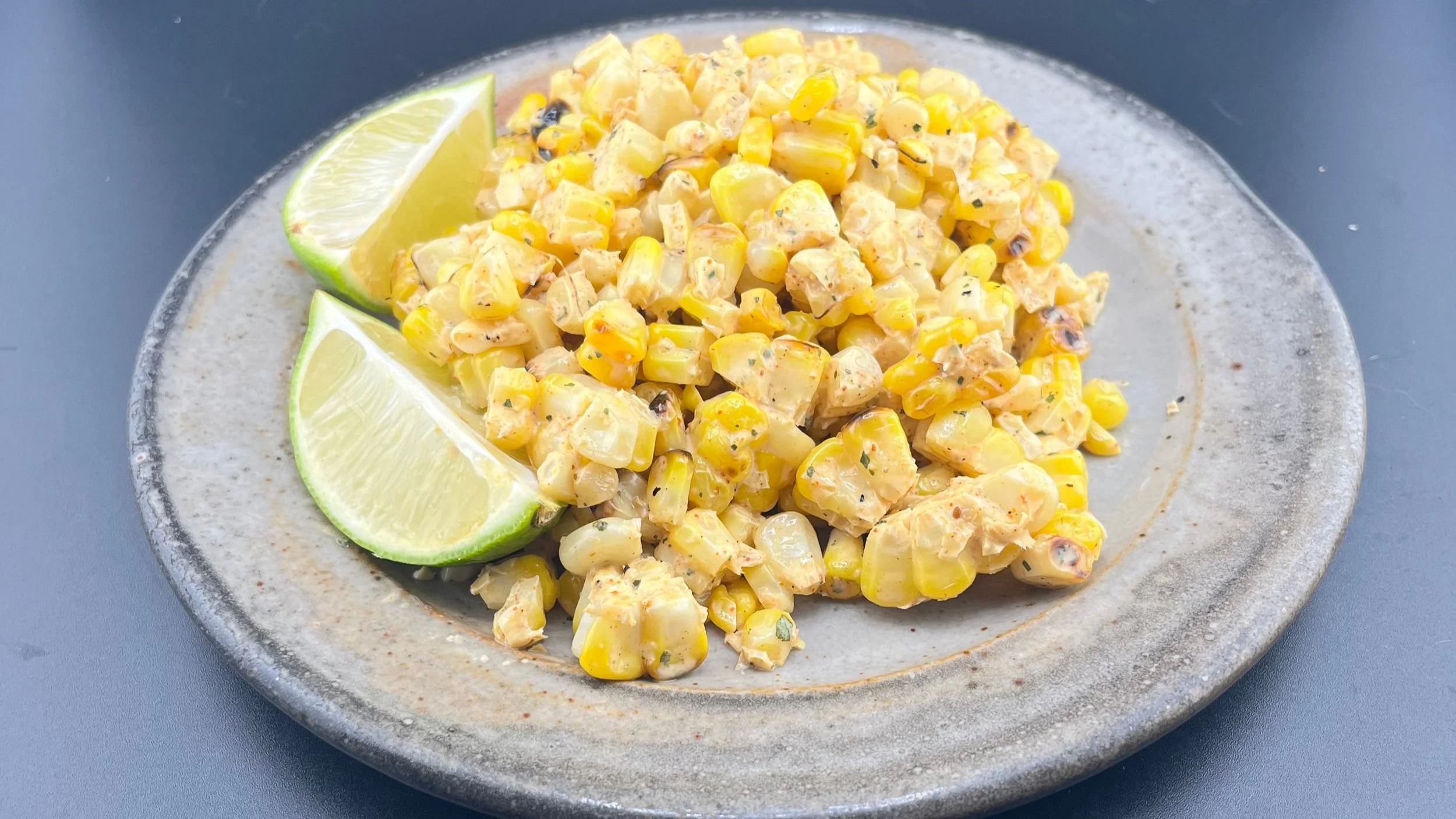 Grilled Mexican Street Corn with Poblanos