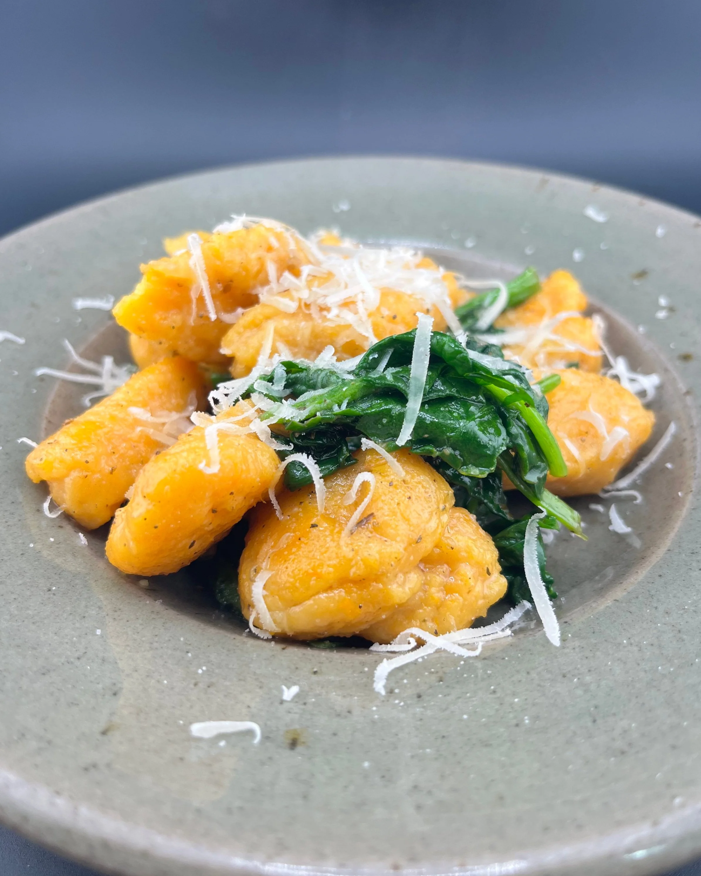 Sweet Potato Gnocchi with Brown Butter &amp; Spinach
