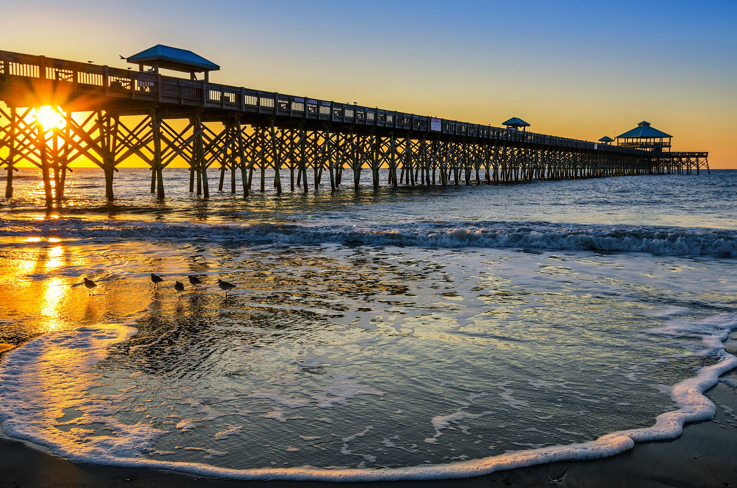 Incoming tide at Folly Beach, SC (Copy)