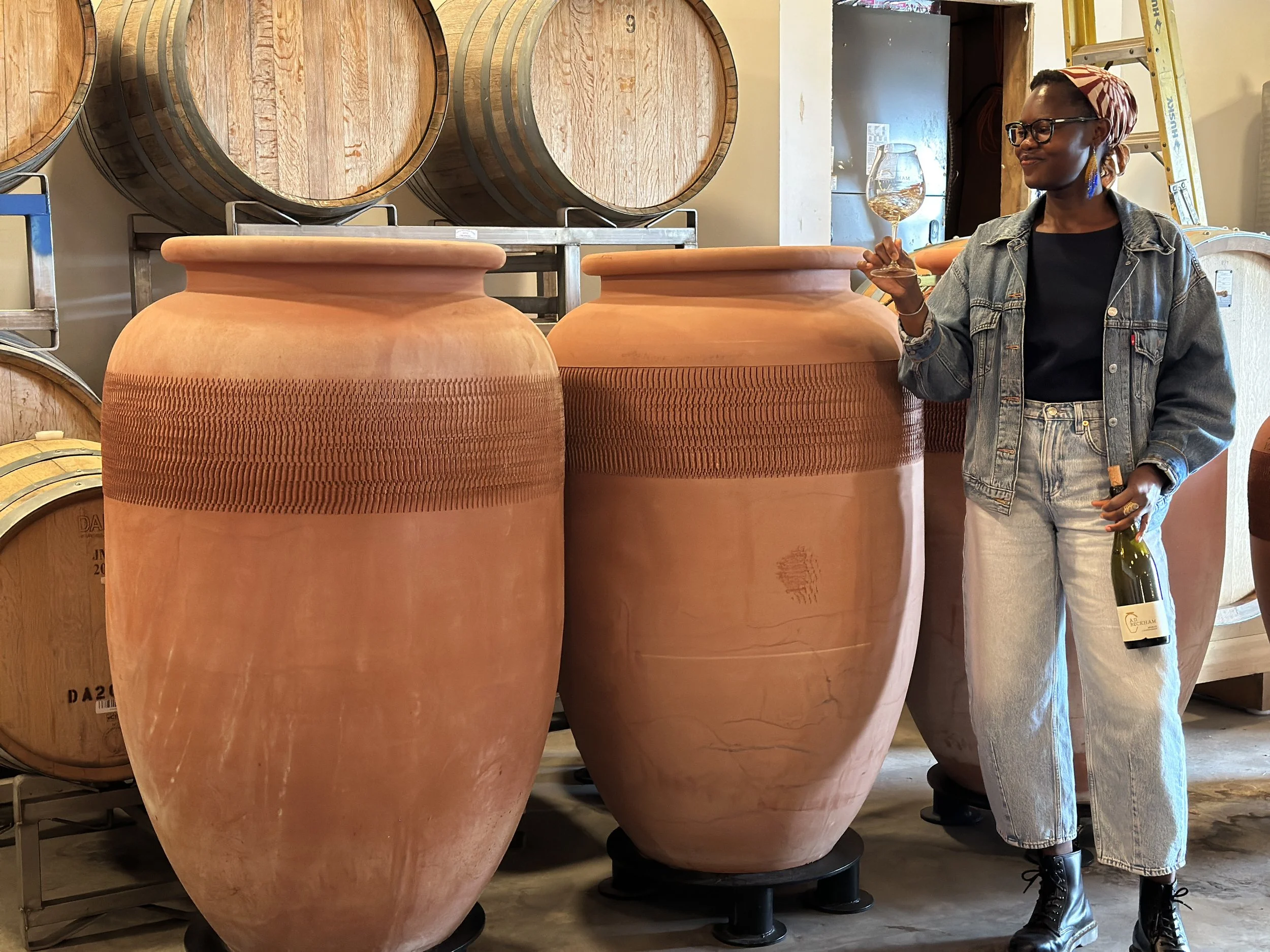 Tasting Beckham Estates chardonnay