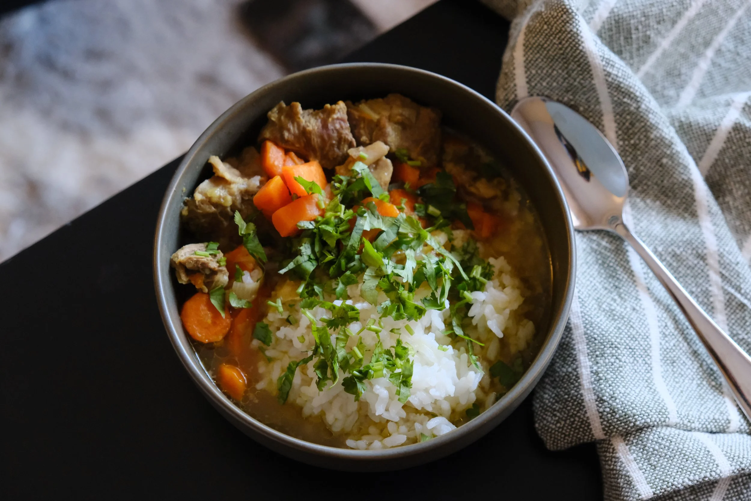 lamb shank stew with rice