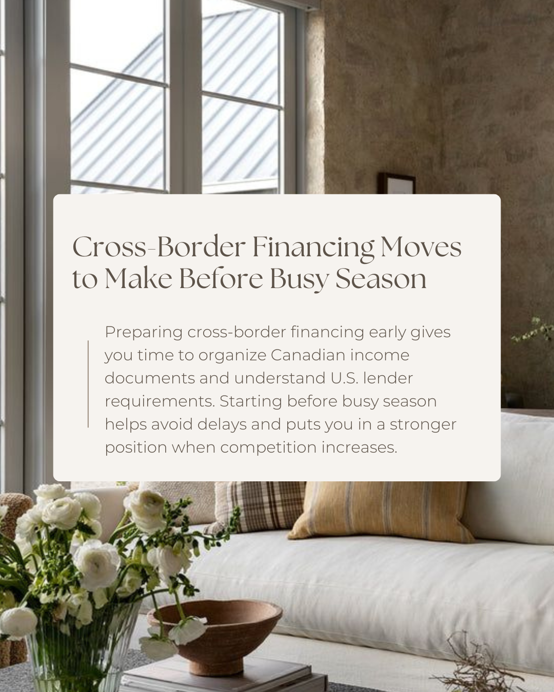 Cross-border purchases move smoother when the planning starts early. Laying the groundwork now helps you avoid last-minute stress and move confidently when the U.S. market heats up.

#CanadianBroker #CanadianAgent #HomeLoan #Investment #Finance #Mort