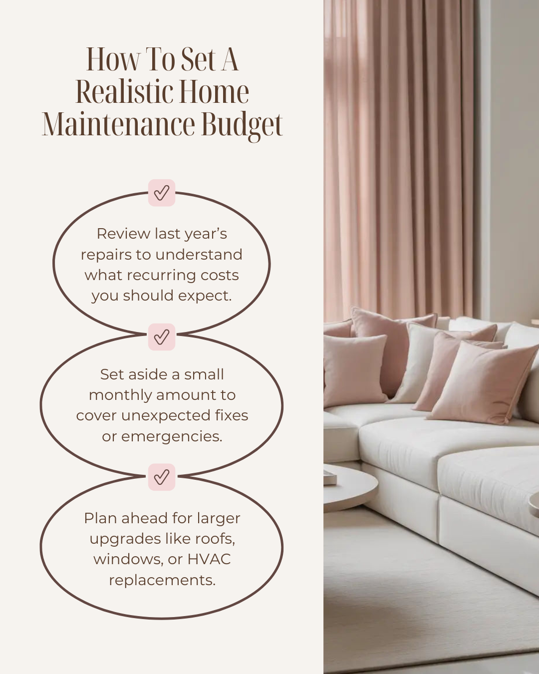 A realistic home maintenance budget is the key to stress-free homeownership. By setting money aside for both small fixes and long-term upgrades, you’ll keep your home in great shape and protect its value throughout 2025. #Realtor #CanadianRealtor #In
