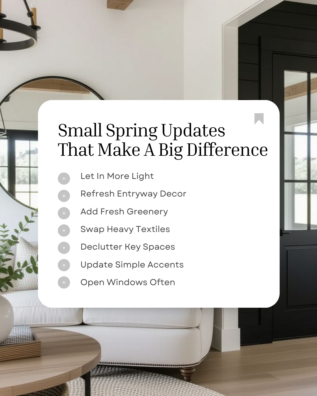 Spring is the perfect time for small updates that refresh the feeling of your home. Even simple changes can make a space feel lighter, brighter, and ready for the new season. #HomeBuyingTips #PropertyMarket #HousingMarket #HomeOwnership #FinancialPla