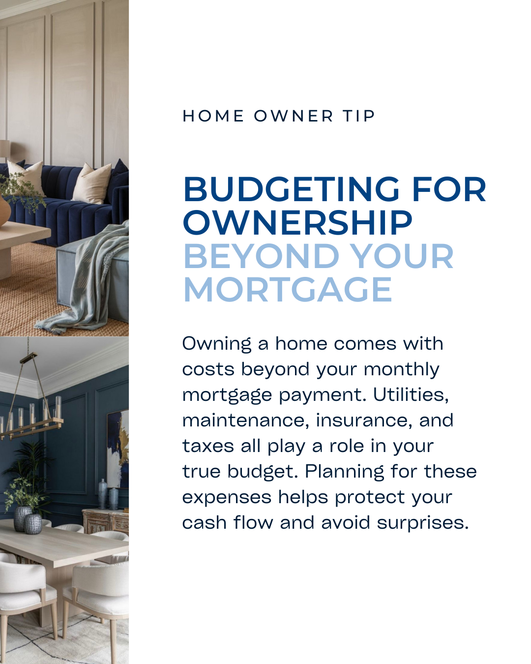 Your mortgage is just one part of the homeownership picture. Budgeting for the full cost of owning helps keep your finances balanced and stress-free. Smart planning now makes long-term ownership easier. #CanadianBroker #CanadianAgent #HomeLoan #Inves