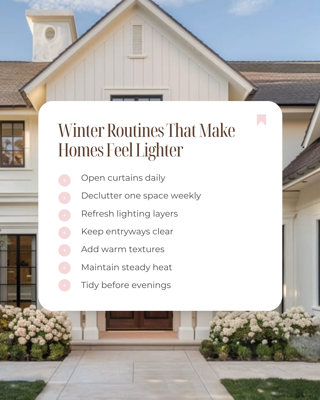 Small winter routines can completely change how your home feels during the colder months. A little light, warmth, and consistency goes a long way in making your space feel calm, balanced, and inviting. #CanadianBroker #CanadianAgent #HomeLoan #Invest