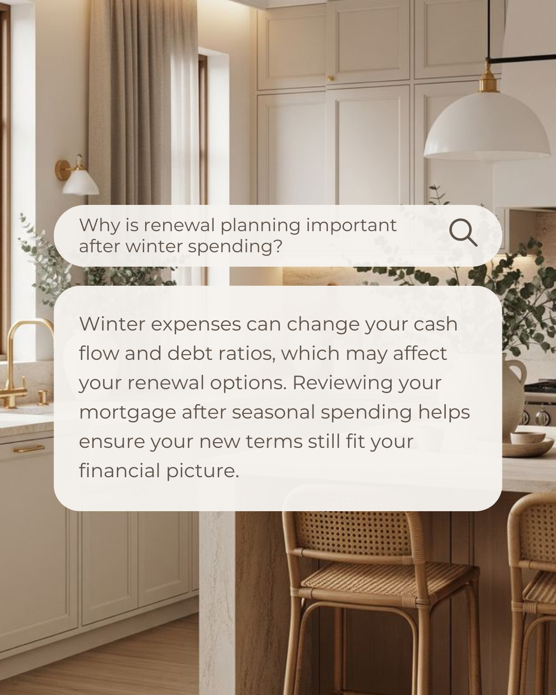 Winter spending can quietly impact your mortgage strategy. Taking time to review your renewal now helps you adjust, plan smarter, and avoid surprises later.

#CanadianBroker #CanadianAgent #HomeLoan #Investment #Finance #MortgageRate #CreditRepair #R