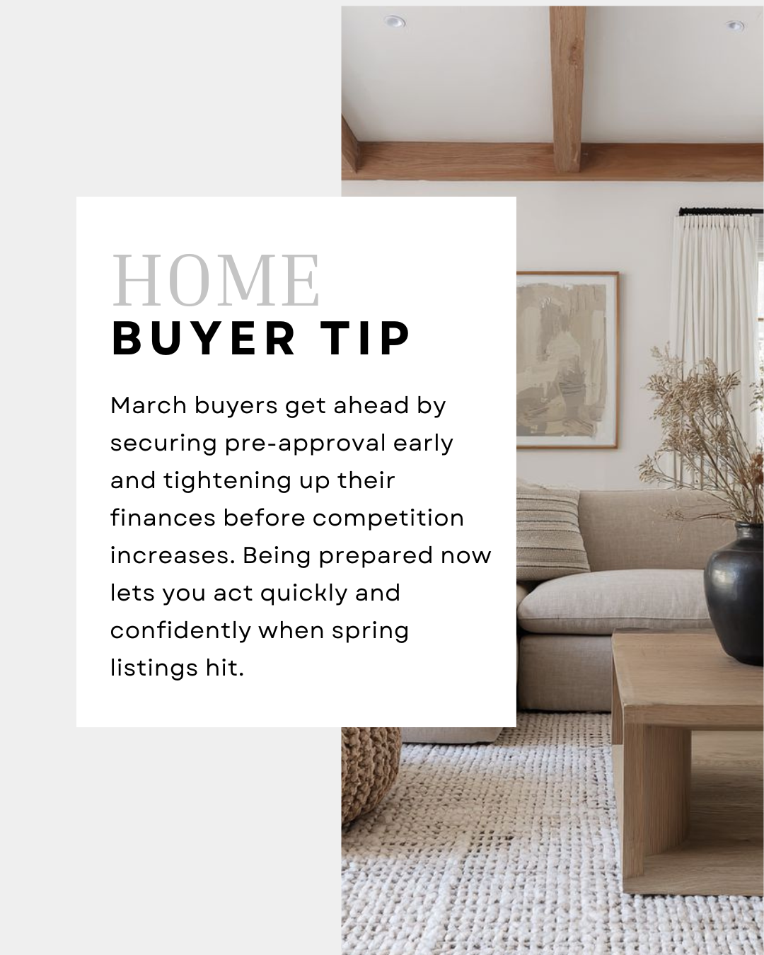 Spring competition rewards buyers who prepare early. Getting organized and pre-approved in March gives you a head start when the market picks up and puts you in a stronger position to win the right home. #CanadianMortgages #MortgageBrokersCA #HomeFin