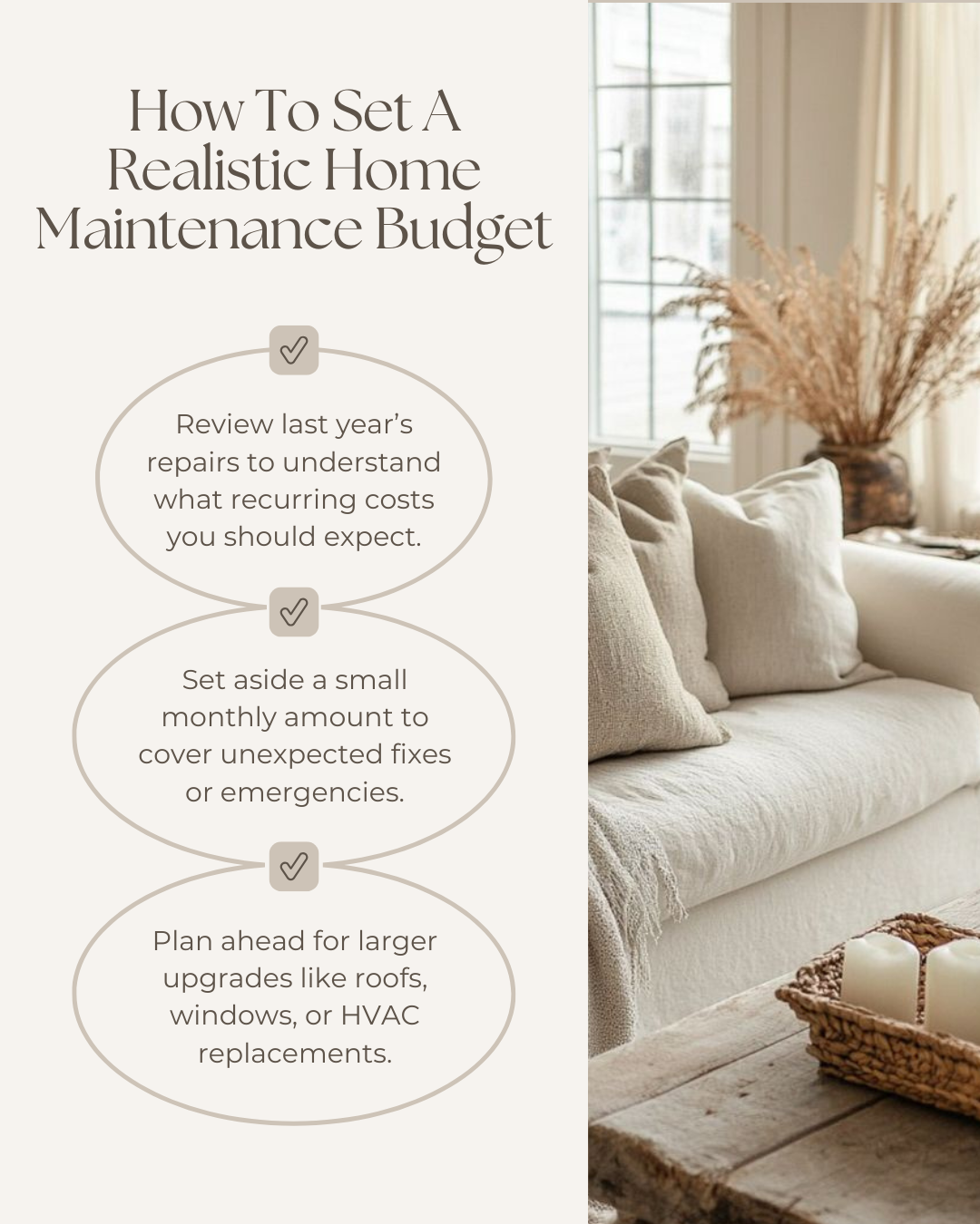 A realistic home maintenance budget is the key to stress-free homeownership. By setting money aside for both small fixes and long-term upgrades, you’ll keep your home in great shape and protect its value throughout 2025. #Realtor #CanadianRealtor #In