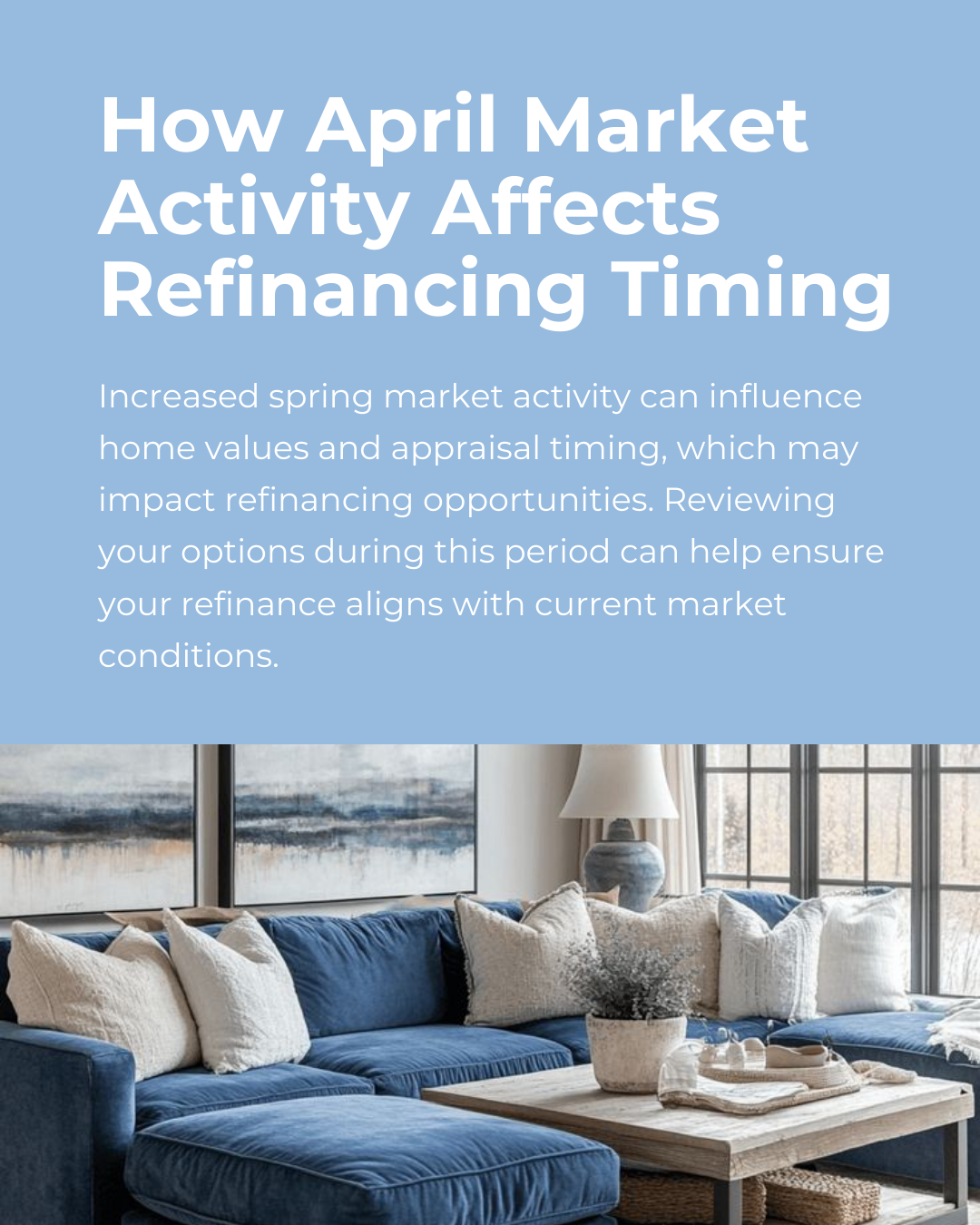 Spring markets often bring shifts in activity and home values. Checking in on refinancing options during April can help homeowners make timely and well-informed financial decisions. #HomeBuyingTips #PropertyMarket #HousingMarket #HomeOwnership #Finan
