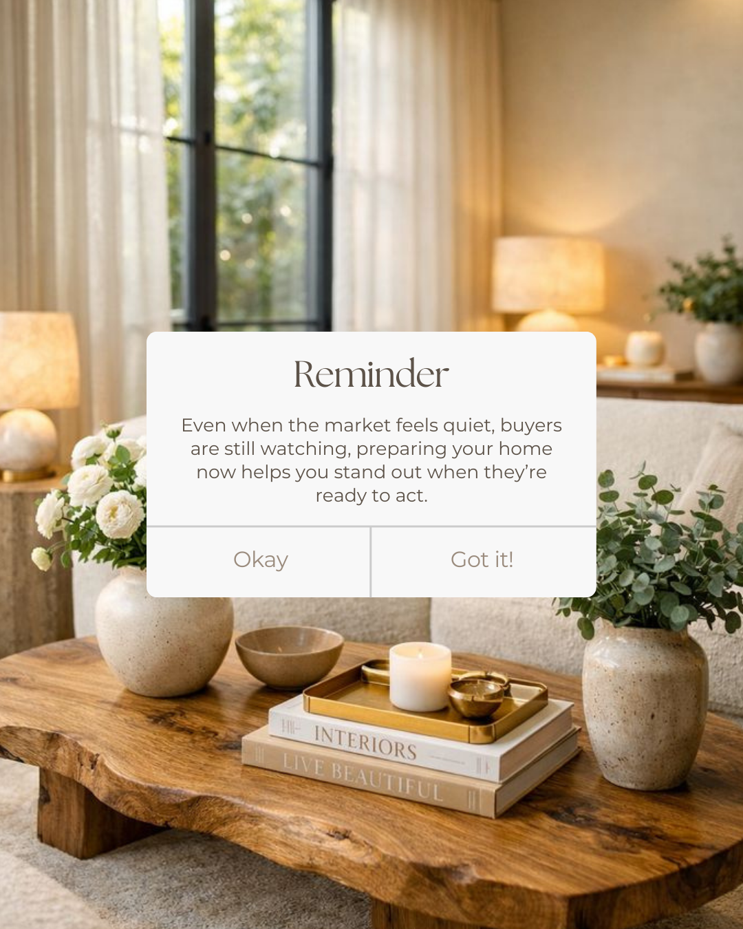 A quiet market doesn’t mean no attention, it means buyers are observing and forming opinions. Taking time now to prepare your home helps build confidence, create stronger first impressions, and position your listing for success when interest turns in