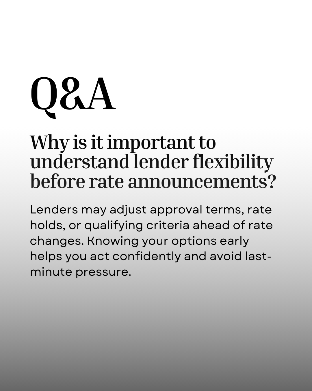 Rate announcements can shift the market quickly, but preparation makes all the difference. Understanding lender flexibility ahead of time helps you protect your buying power and move forward with clarity instead of urgency. #CanadianMortgages #Mortga