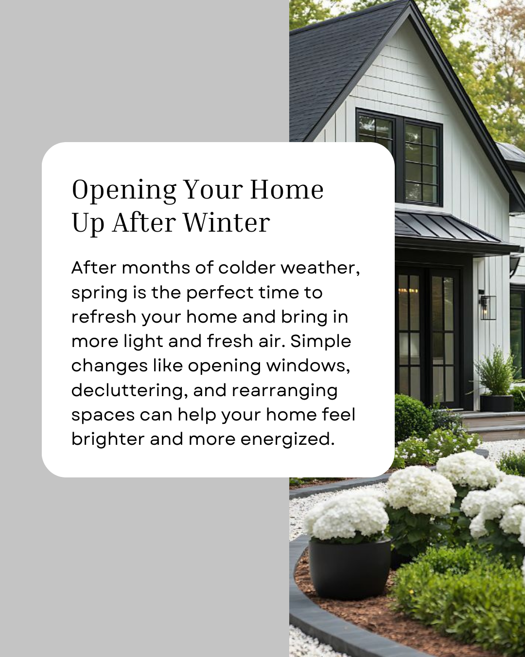 After a long winter, even small changes can make your home feel brand new. Letting in light, refreshing your space, and creating a lighter atmosphere can bring a sense of calm and renewal for the season ahead. #HomeBuyingTips #PropertyMarket #Housing