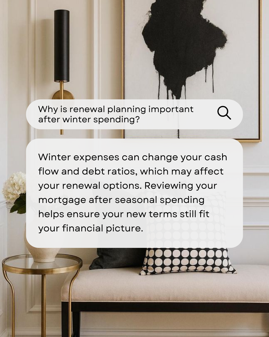 Winter spending can quietly impact your mortgage strategy. Taking time to review your renewal now helps you adjust, plan smarter, and avoid surprises later. #CanadianBroker #CanadianAgent #HomeLoan #Investment #Finance #MortgageRate #CreditRepair #Re