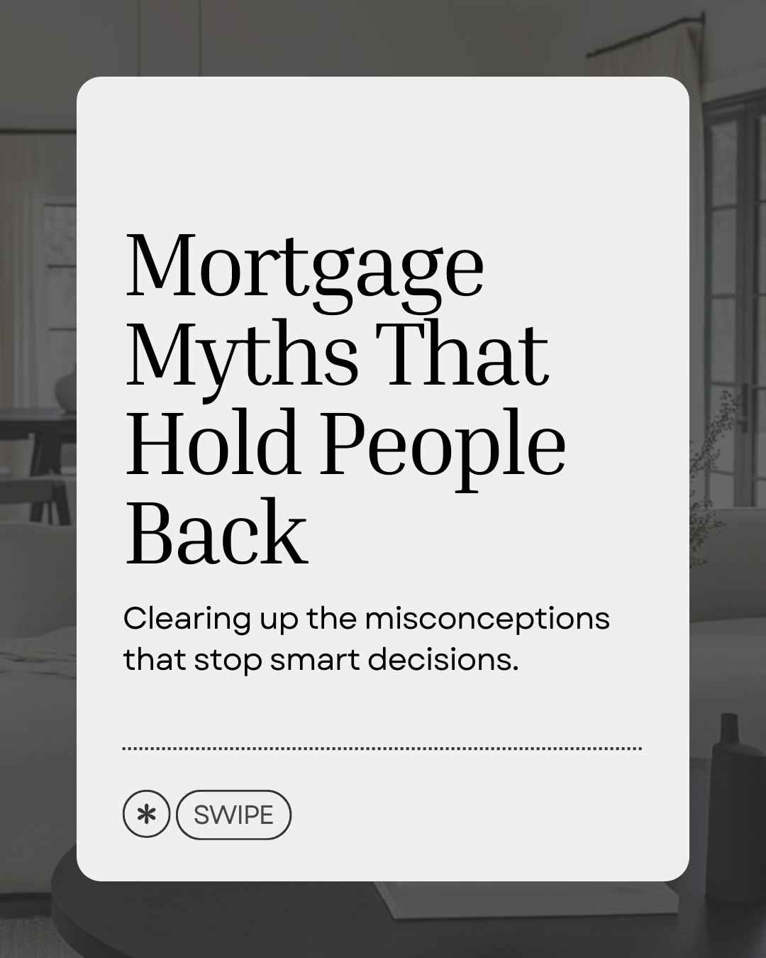Mortgage myths keep many people stuck longer than they need to be. Once you understand your real options, planning becomes easier and decisions feel more confident. Knowledge is often the first step forward. #CanadianBroker #CanadianAgent #HomeLoan #