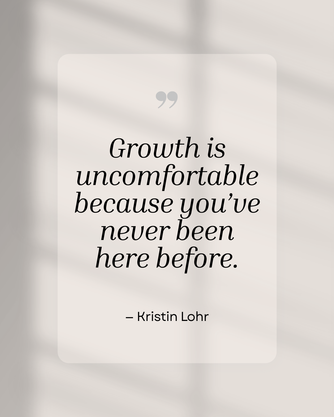 Growth isn’t meant to feel easy, it means you’re stepping into something new. Lean into the discomfort, because that’s often where progress and possibility begin. #Realtor #CanadianRealtor #Investment #DreamHome #MarketTrends #PropertyListing #ForSal