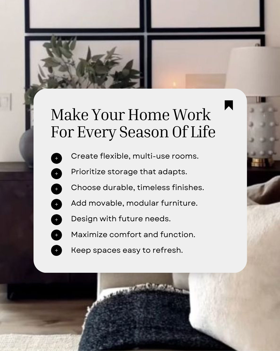 A home should grow with you. By designing flexible spaces, choosing timeless finishes, and planning for future needs, you create a home that adapts beautifully to every season of your life. #CanadianBroker #CanadianAgent #HomeLoan #Investment #Financ