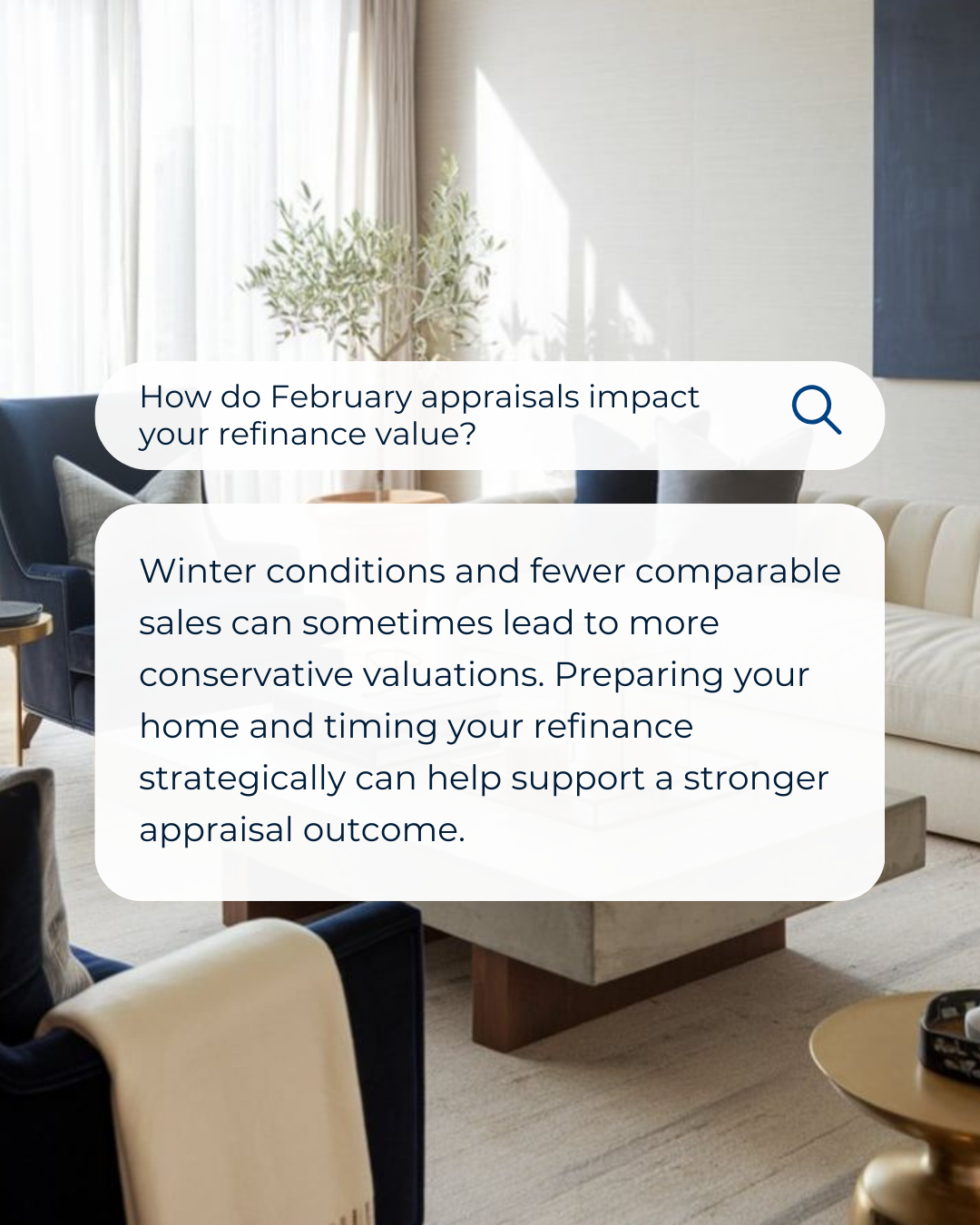 February appraisals can play a bigger role in your refinance than you might expect. With winter market conditions in mind, preparation and timing can make all the difference in the value you receive. #CanadianBroker #CanadianAgent #HomeLoan #Investme