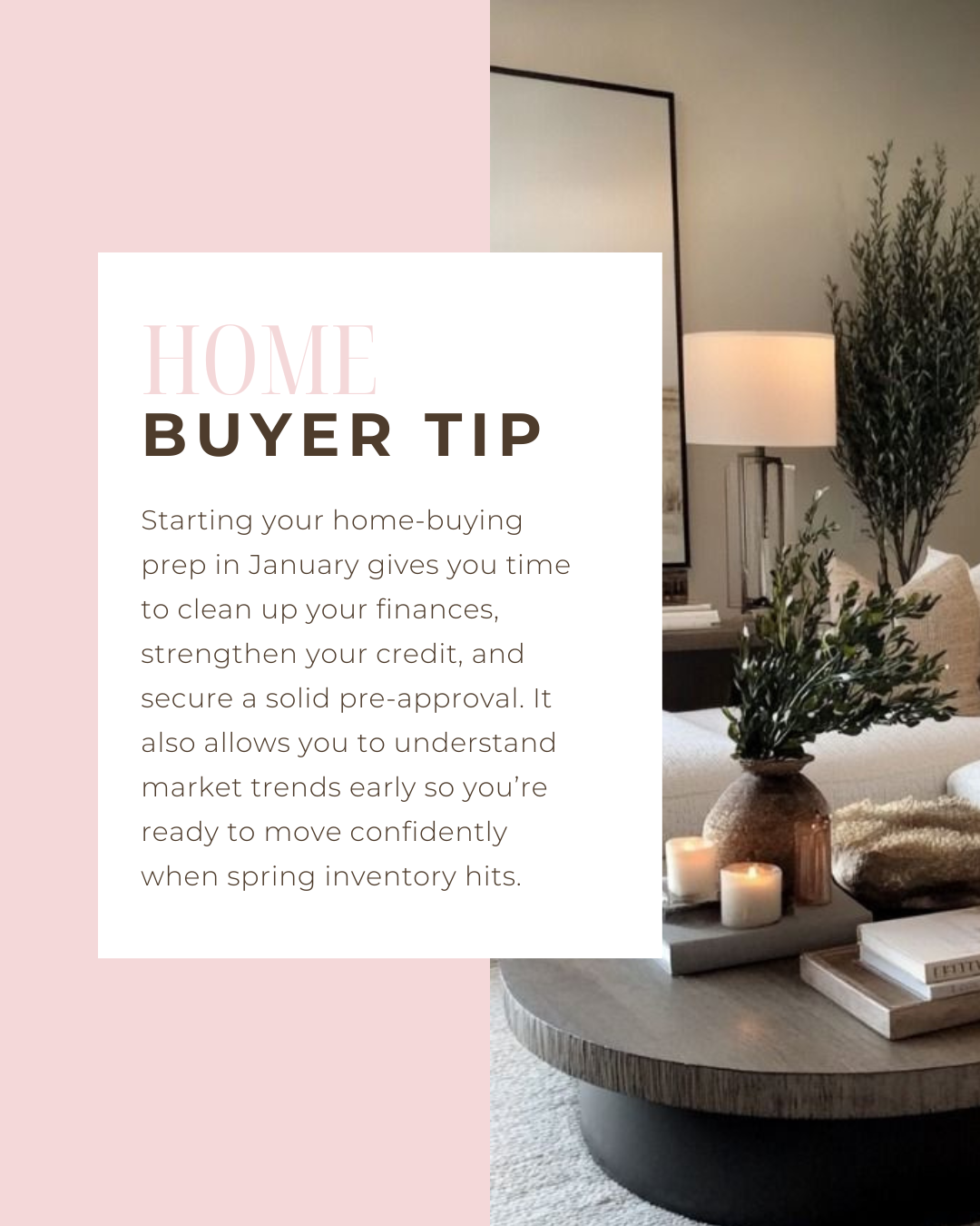 Spring buyers win when they start in January. Getting your finances organized and securing a strong pre-approval now puts you ahead of the competition long before the market picks up. #CanadianMortgages #MortgageBrokersCA #HomeFinancingCanada #Mortga