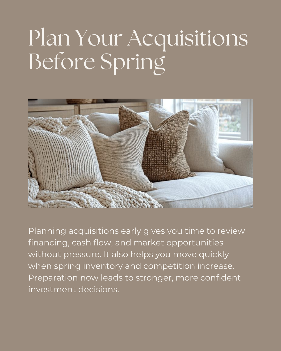 Spring markets move fast—but smart investors plan ahead. Taking time now to review financing and strategy puts you in a strong position when new opportunities appear. Preparation is often the real competitive advantage.

#CanadianMortgages #MortgageB