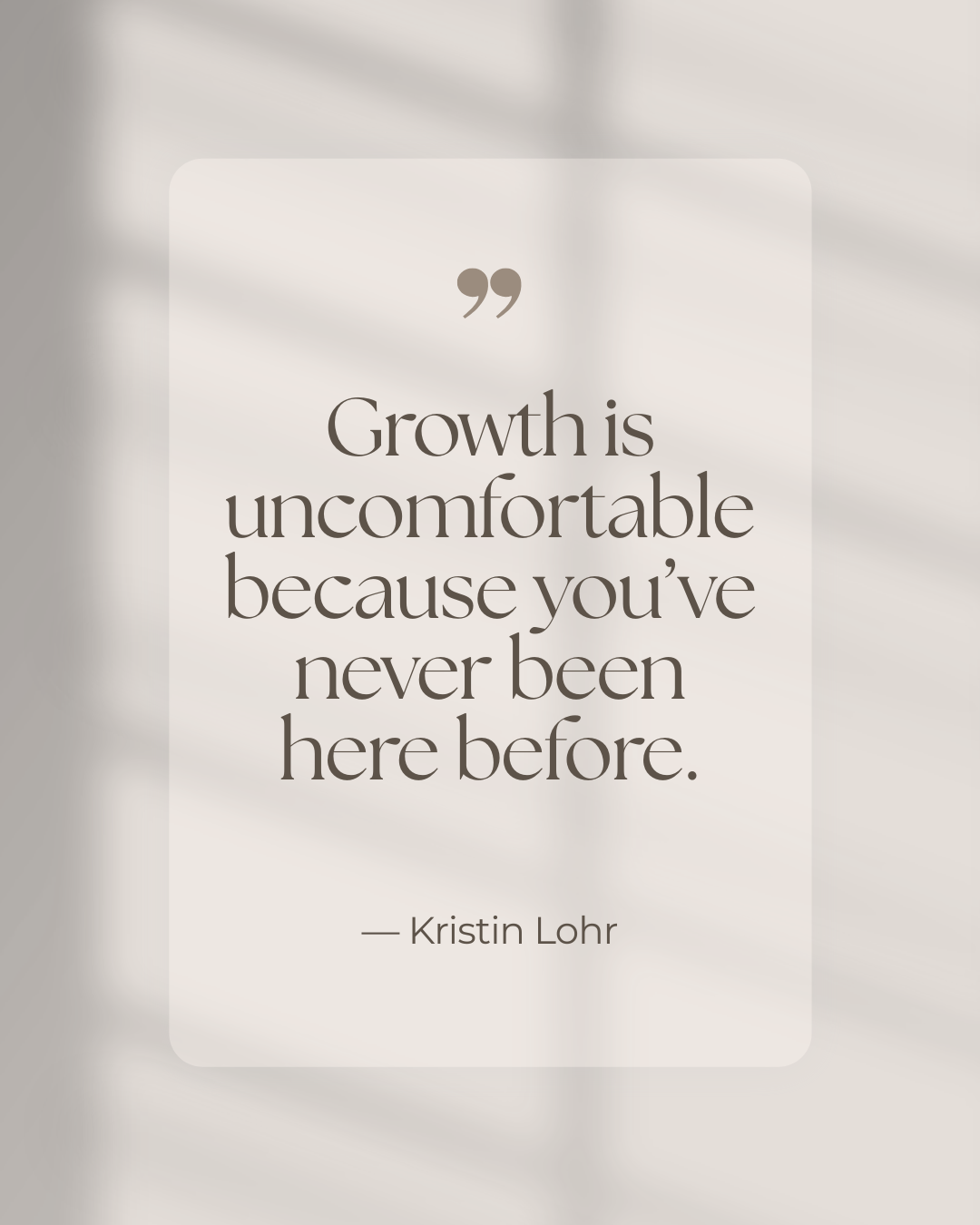Growth isn’t meant to feel easy, it means you’re stepping into something new. Lean into the discomfort, because that’s often where progress and possibility begin.

#Realtor #CanadianRealtor #Investment #DreamHome #MarketTrends #PropertyListing #ForSa