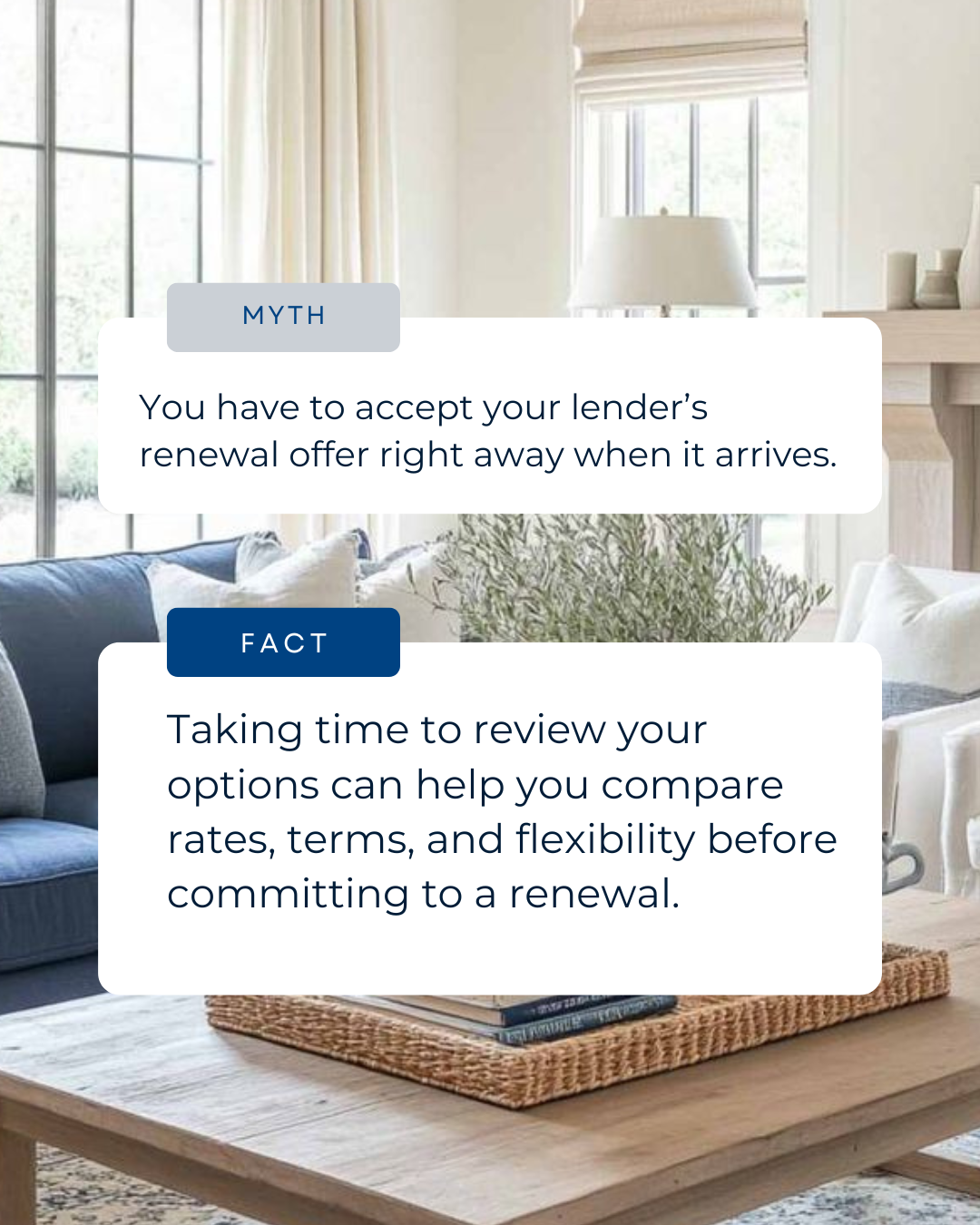 Busy markets can make mortgage decisions feel rushed, but renewal choices deserve careful review. Taking the time to explore your options can help ensure your next term truly supports your financial goals. #HomeBuyingTips #PropertyMarket #HousingMark