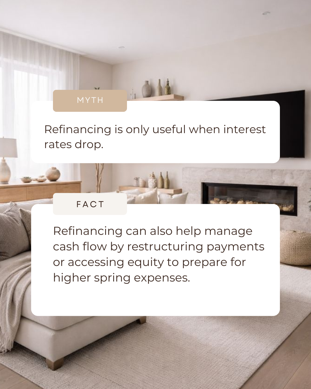 Spring often brings higher expenses, from home maintenance to family plans. Refinancing ahead of time can help you create breathing room and stay financially prepared as costs start to rise.

#CanadianMortgages #MortgageBrokersCA #HomeFinancingCanada