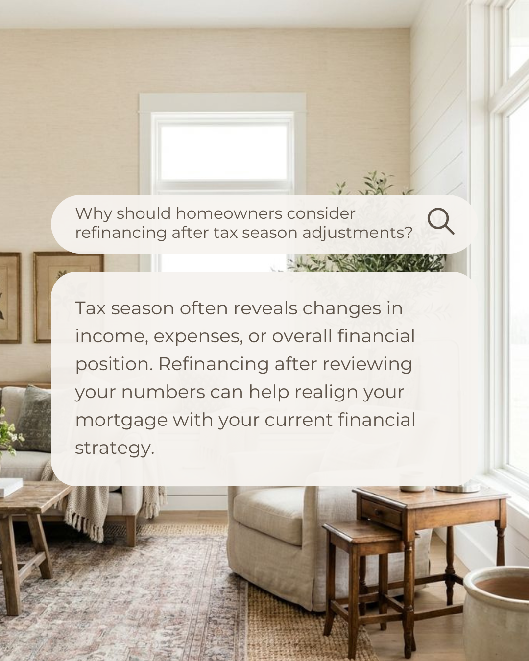 Tax season can bring new clarity to your finances. Taking time to review your mortgage after filing can help you make smarter decisions and ensure your strategy still fits your goals.

#HomeBuyingTips #PropertyMarket #HousingMarket #HomeOwnership #Fi