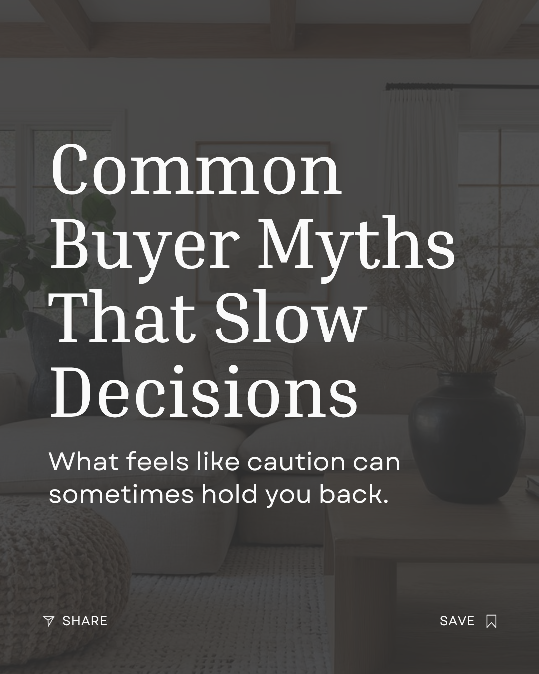 Buyer hesitation is often driven by common myths, not the market itself. Understanding what truly matters, strategy, clarity, and fit, helps buyers move forward with confidence instead of second-guessing every step. #Realtor #CanadianRealtor #Investm