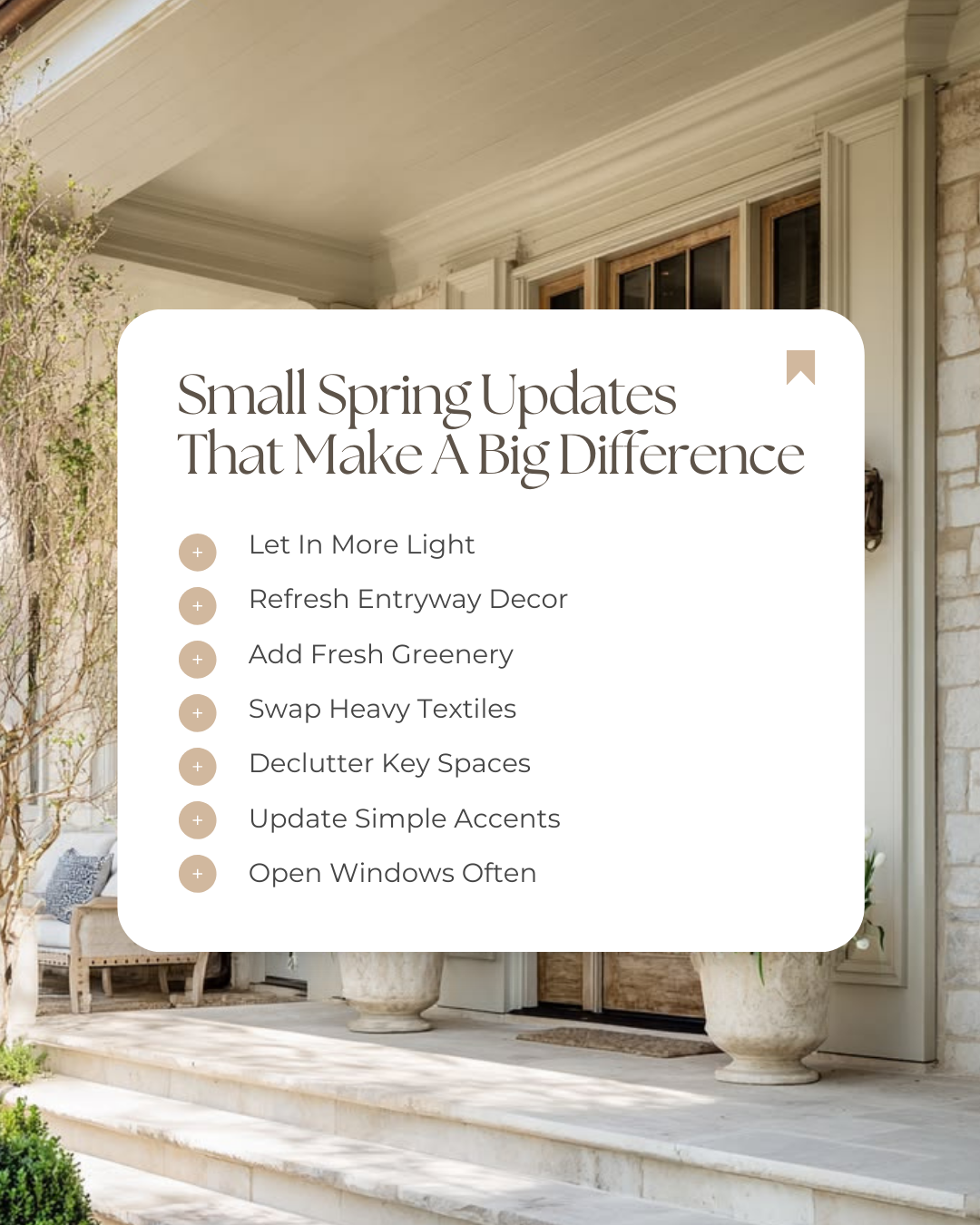 Spring is the perfect time for small updates that refresh the feeling of your home. Even simple changes can make a space feel lighter, brighter, and ready for the new season.

#HomeBuyingTips #PropertyMarket #HousingMarket #HomeOwnership #FinancialPl