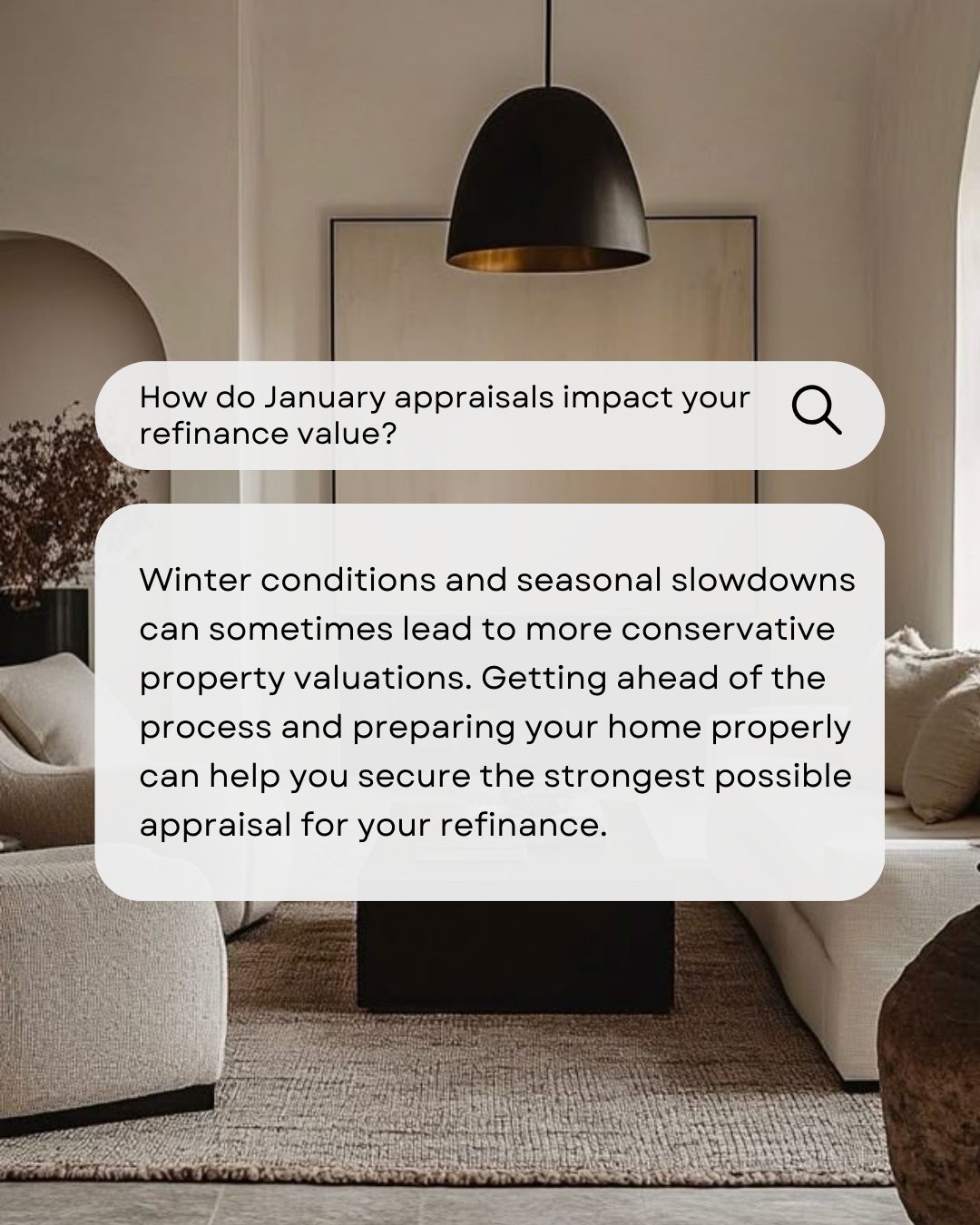 January appraisals can impact your refinance value, especially with winter slowing the market. Taking time to prepare your home can help boost your results. A little planning now can make a big difference in the numbers you get back. #CanadianBroker 
