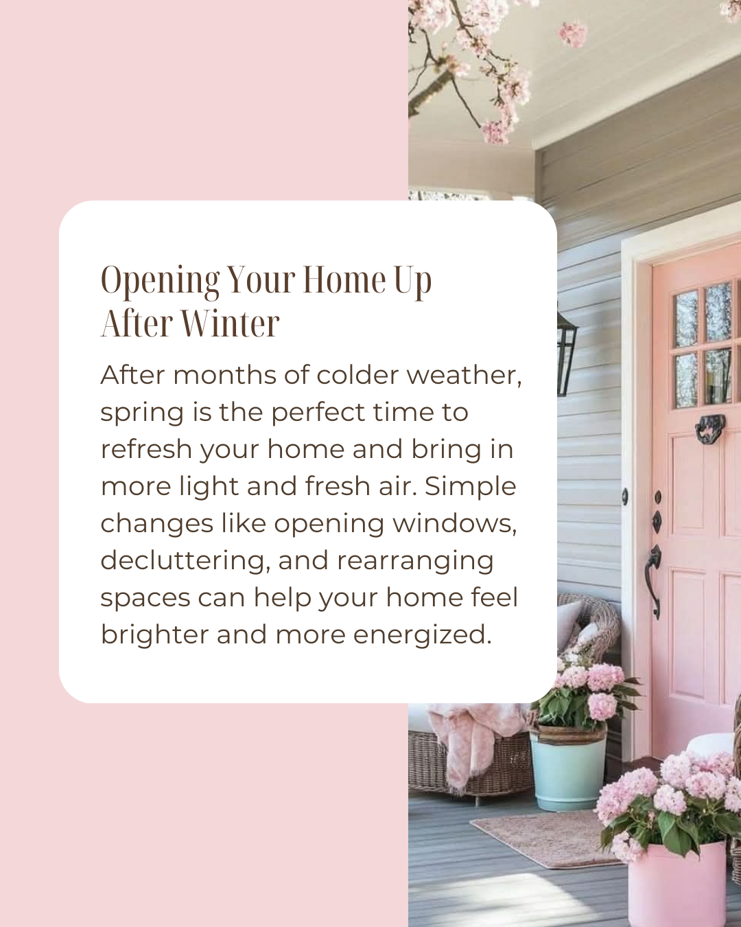 After a long winter, even small changes can make your home feel brand new. Letting in light, refreshing your space, and creating a lighter atmosphere can bring a sense of calm and renewal for the season ahead. #HomeBuyingTips #PropertyMarket #Housing