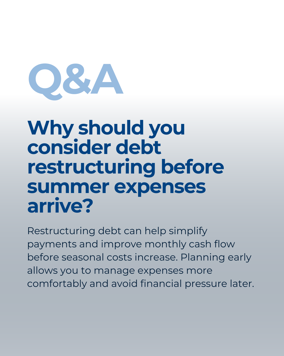 Summer often brings extra spending, from travel to home projects. Reviewing and restructuring debt early can help create more breathing room in your budget and keep your finances balanced. #HomeBuyingTips #PropertyMarket #HousingMarket #HomeOwnership