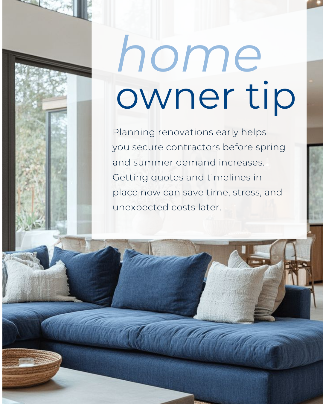 As the weather warms up, renovation demand rises quickly. Starting the planning process early helps homeowners stay ahead and move forward with projects more smoothly. #HomeBuyingTips #PropertyMarket #HousingMarket #HomeOwnership #FinancialPlanning #