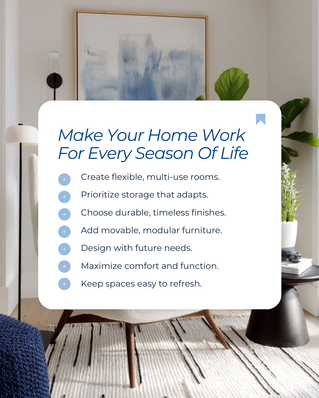 A home should grow with you. By designing flexible spaces, choosing timeless finishes, and planning for future needs, you create a home that adapts beautifully to every season of your life. #CanadianBroker #CanadianAgent #HomeLoan #Investment #Financ