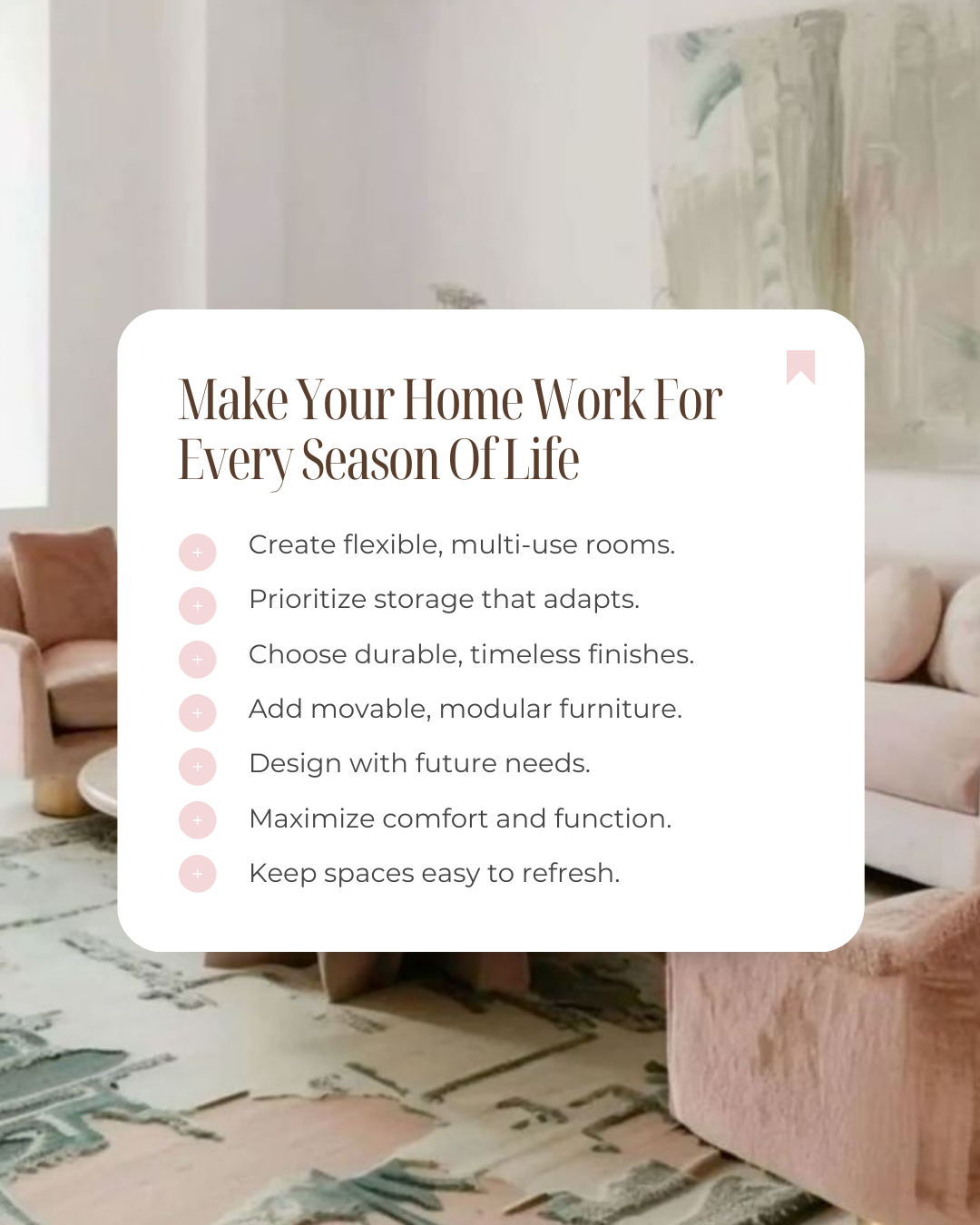 A home should grow with you. By designing flexible spaces, choosing timeless finishes, and planning for future needs, you create a home that adapts beautifully to every season of your life. #Realtor #CanadianRealtor #Investment #DreamHome #MarketTren