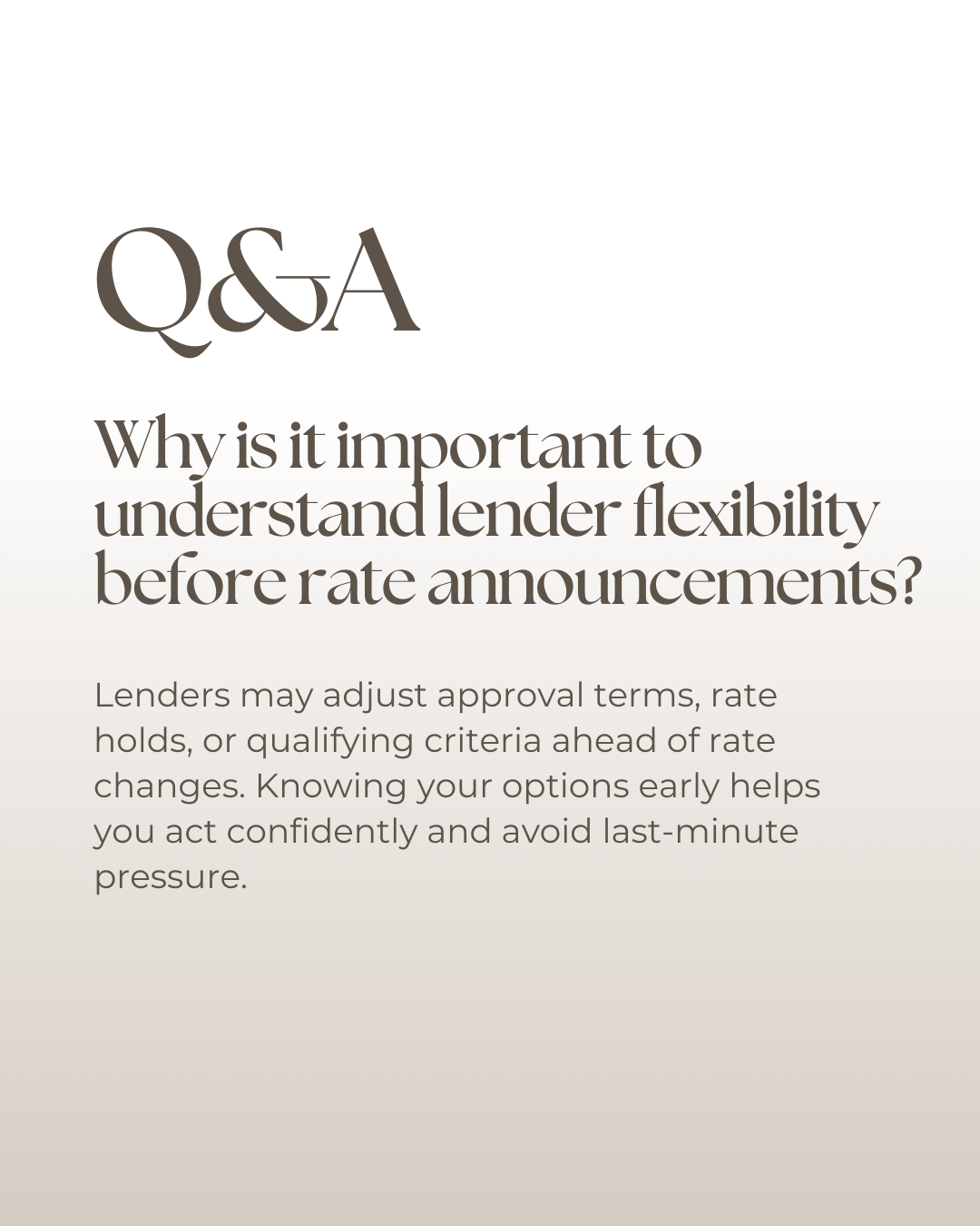 Rate announcements can shift the market quickly, but preparation makes all the difference. Understanding lender flexibility ahead of time helps you protect your buying power and move forward with clarity instead of urgency. #CanadianMortgages #Mortga