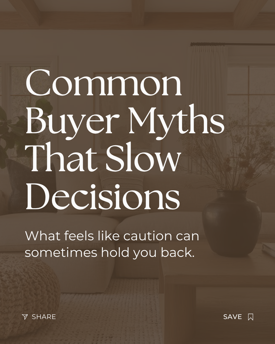 Buyer hesitation is often driven by common myths, not the market itself. Understanding what truly matters, strategy, clarity, and fit, helps buyers move forward with confidence instead of second-guessing every step.

#Realtor #CanadianRealtor #Invest